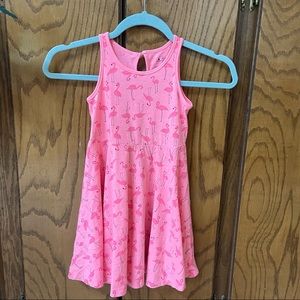 Baby Gap play time dress 4T pink with flamingos